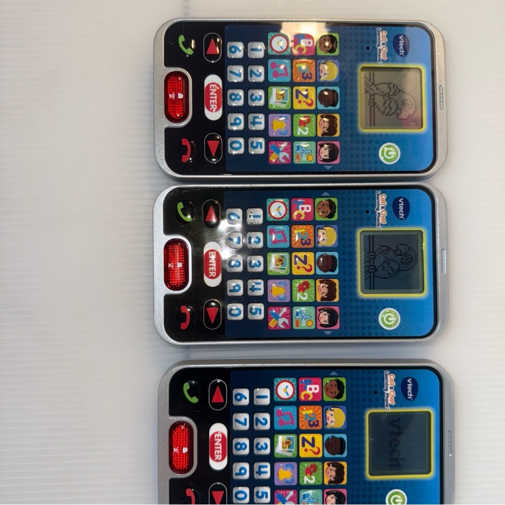 V-Tech Chat and Call Kids' Learning Phone toy 6”X3” lights & Sounds 3 available